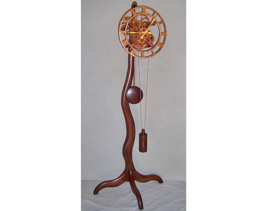 Freestanding Jarrah walnut curly birch mahogany