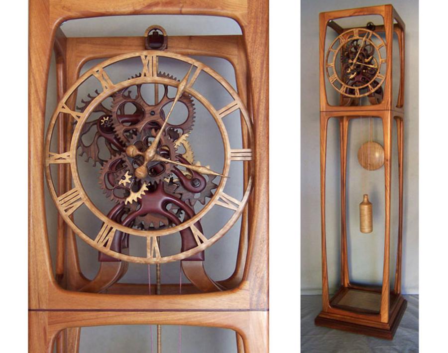 Open-Frame Style Clock