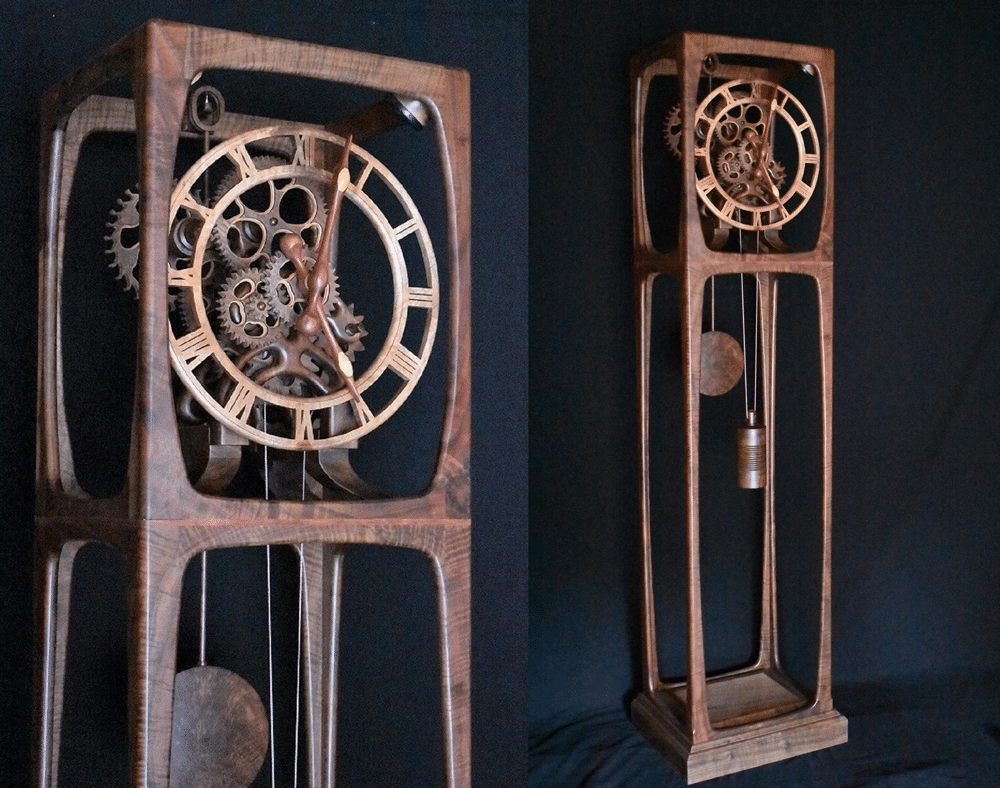 Open-Frame Style Clock